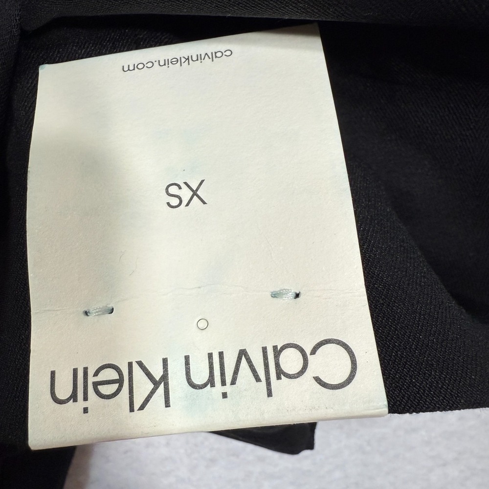 Calvin Klein Pants Women XS Black Skinny Stretch Mid Rise Pull-On Casual Sleek - Picture 2 of 9